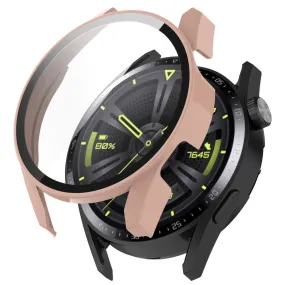 Huawei Watch GT 3 (46mm) PC cover with HD tempered glass - Pink