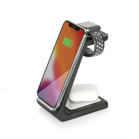 Hyperian 612002 3-in-1 Wireless Charging Stand for Qi Enabled iPhones, Apple Watches and AirPods