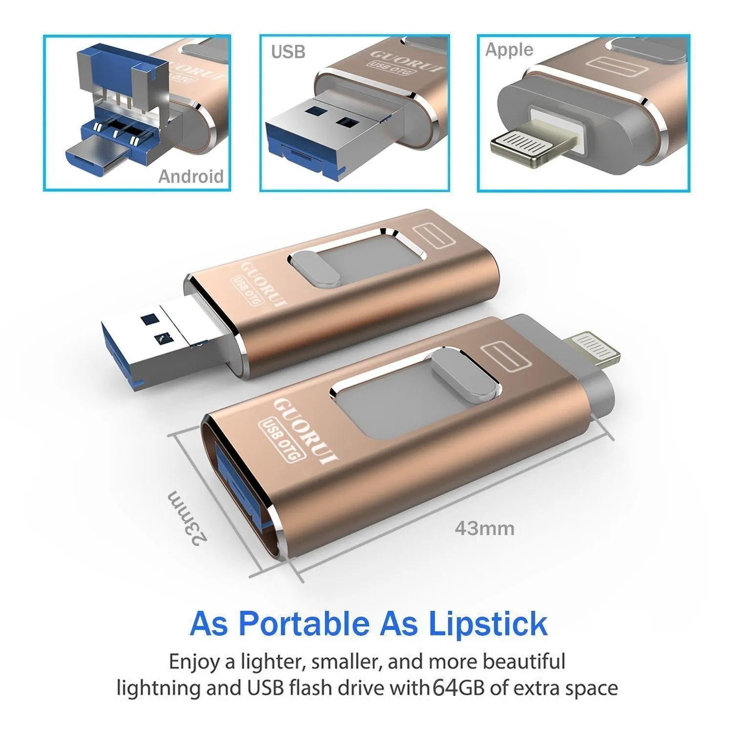 iFLASH™ -  USB Drive for iPhone, iPad & Android [New Tech 2020]