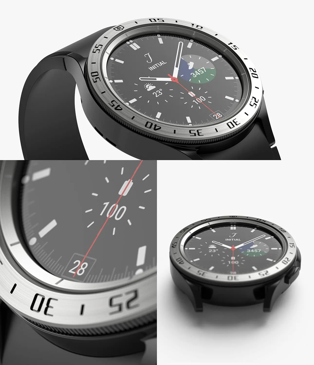 Inner Bezel Styling Galaxy Watch 4 Classic 42mm [Stainless Steel]  -  Silver 42-IN-03