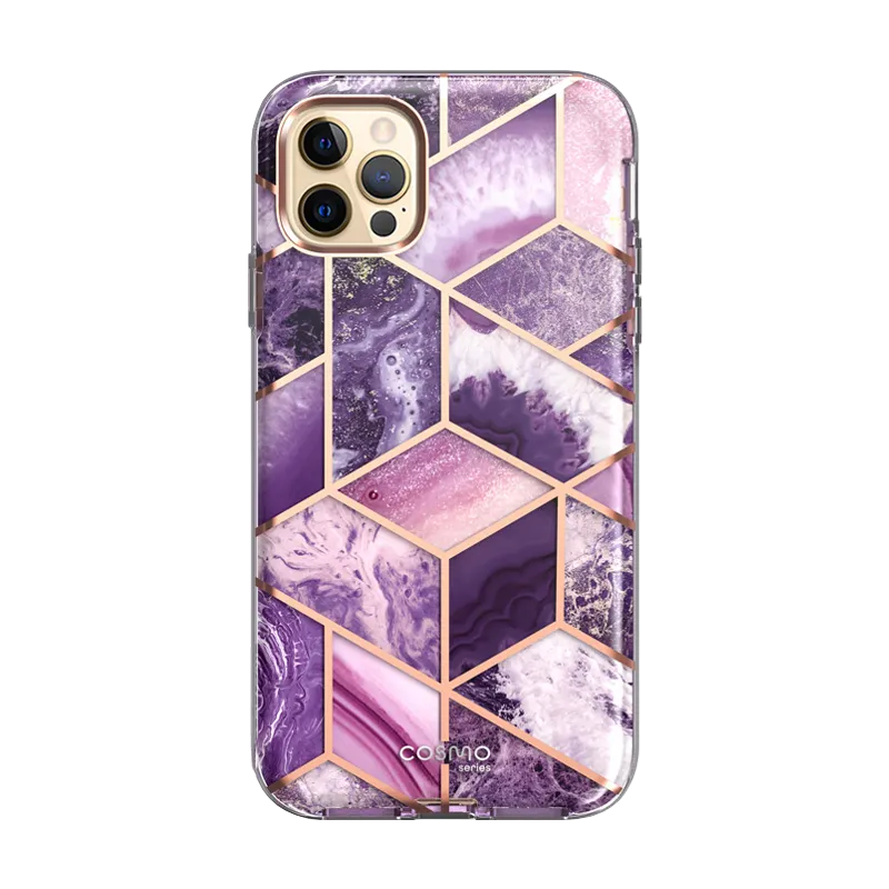 iPhone 13 Pro Cosmo Case - Marble Purple