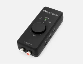 iRig Stream - Streaming audio interface for iphone, ipad, mac, android, mac/pc