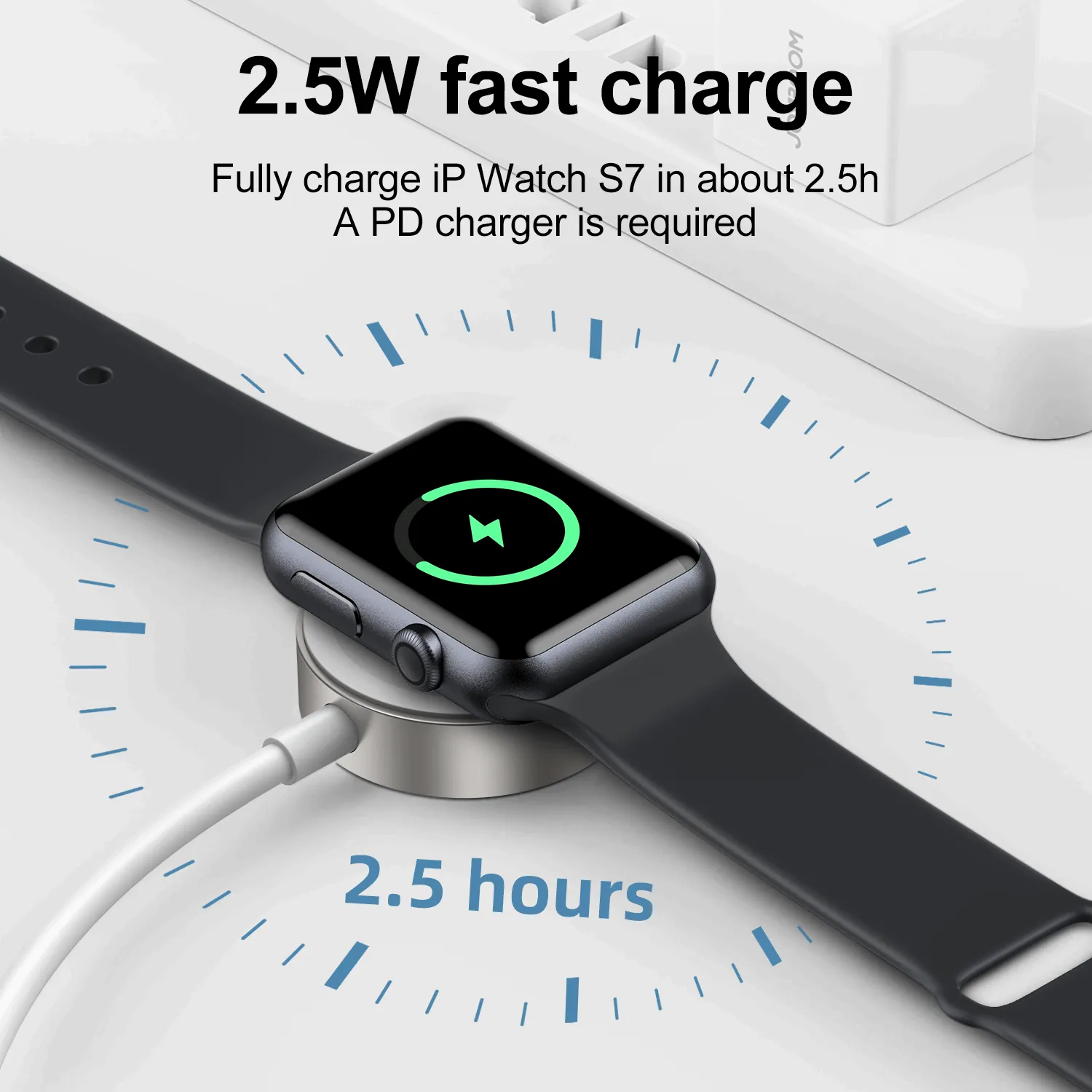 Joyroom S-IW004 | 2.5W Smart Watch Magnetic Charging Cable | Type-C Input