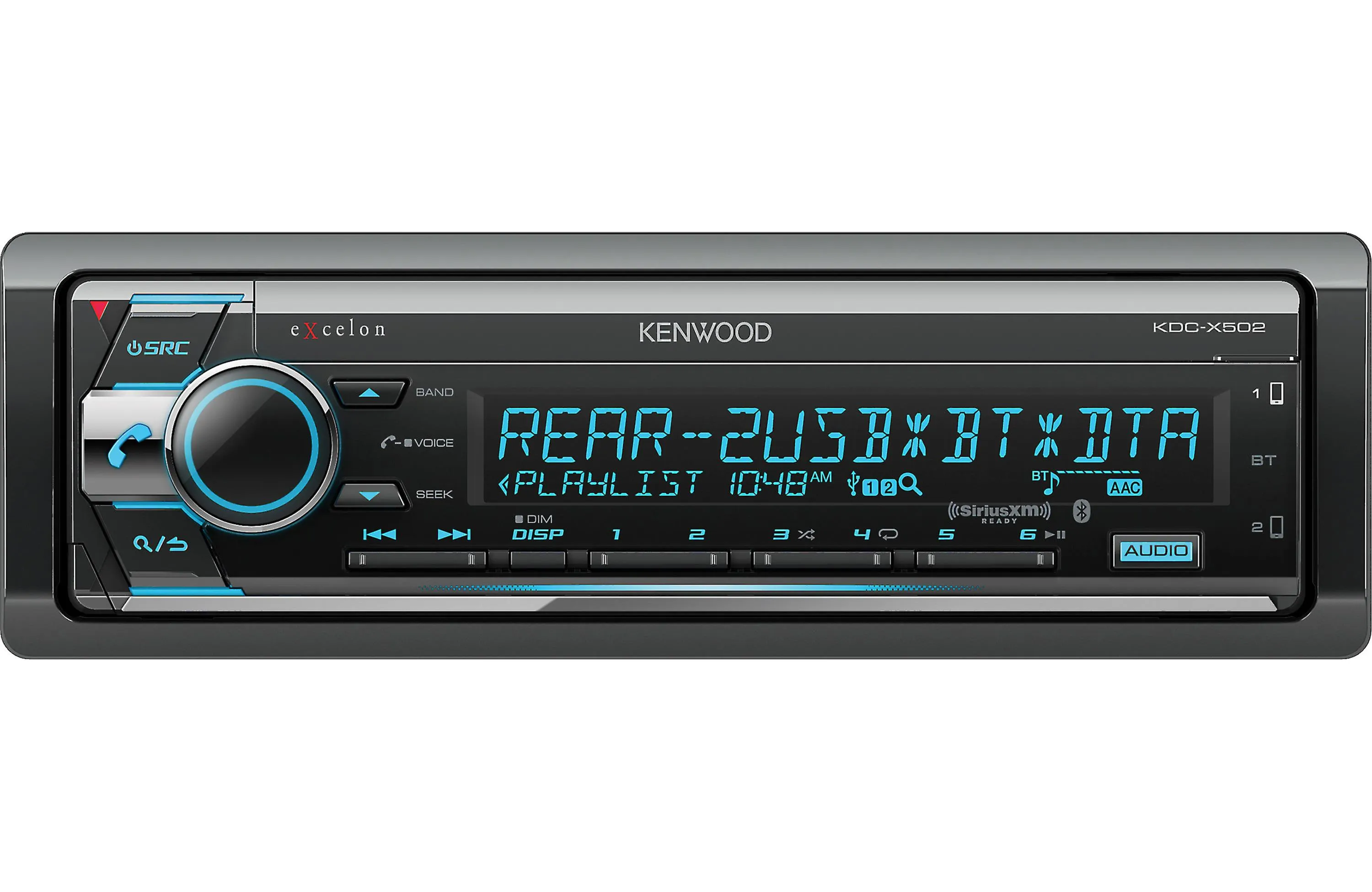 Kenwood Excelon KDC-X502 CD Receiver with Bluetooth