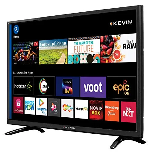 Kevin 80 cm (32 Inches) HD Ready Smart LED TV KN32A (Black) (2021 Model) | With Alexa Built-in