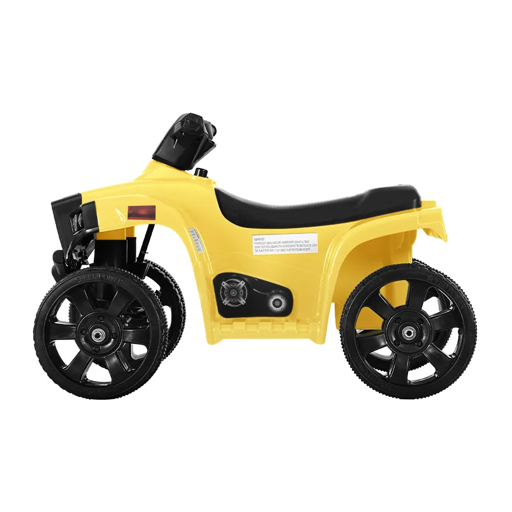 Keyless Start Kids Ride On ATV Quad Motorbike - Yellow Rigo