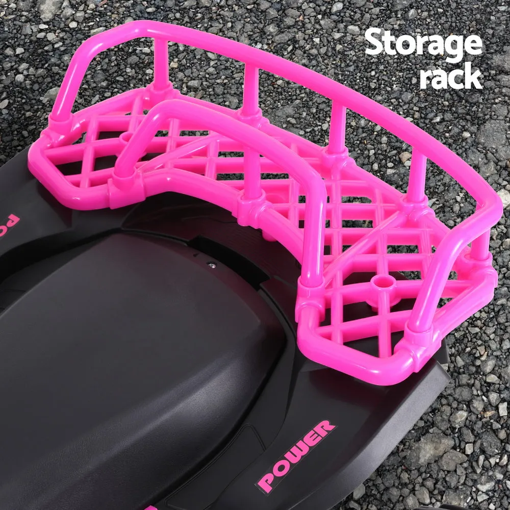 Kids Ride On Car ATV Quad Motorbike Storage Rack Electric Toys 12V - Pink