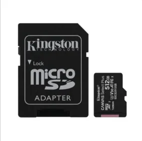 Kingston 512GB MicroSD with SD Adapter