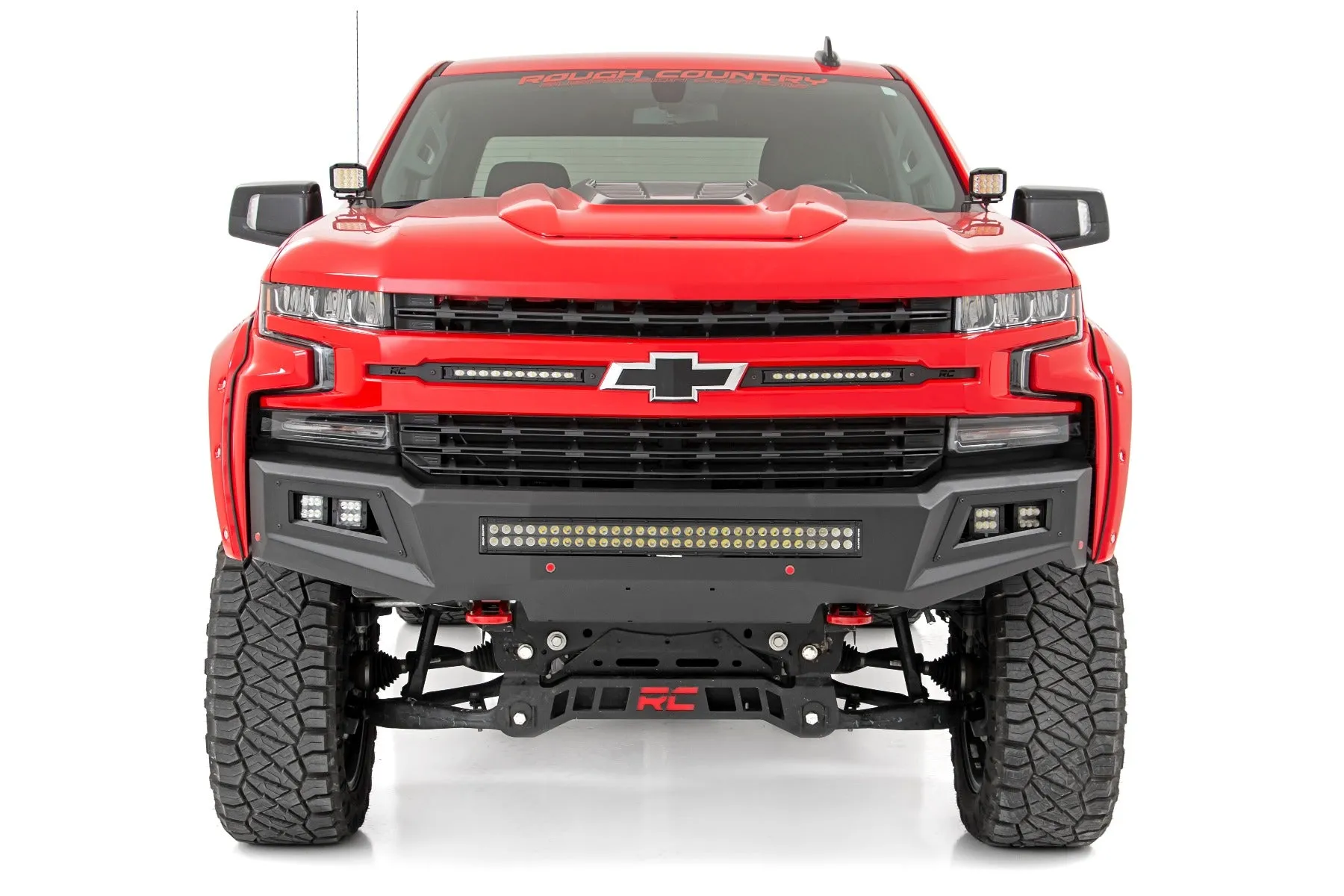 LED Light | Ditch Mount | 2" Black Pair | Amber DRL | Chevy Silverado 1500 | 2019-2022