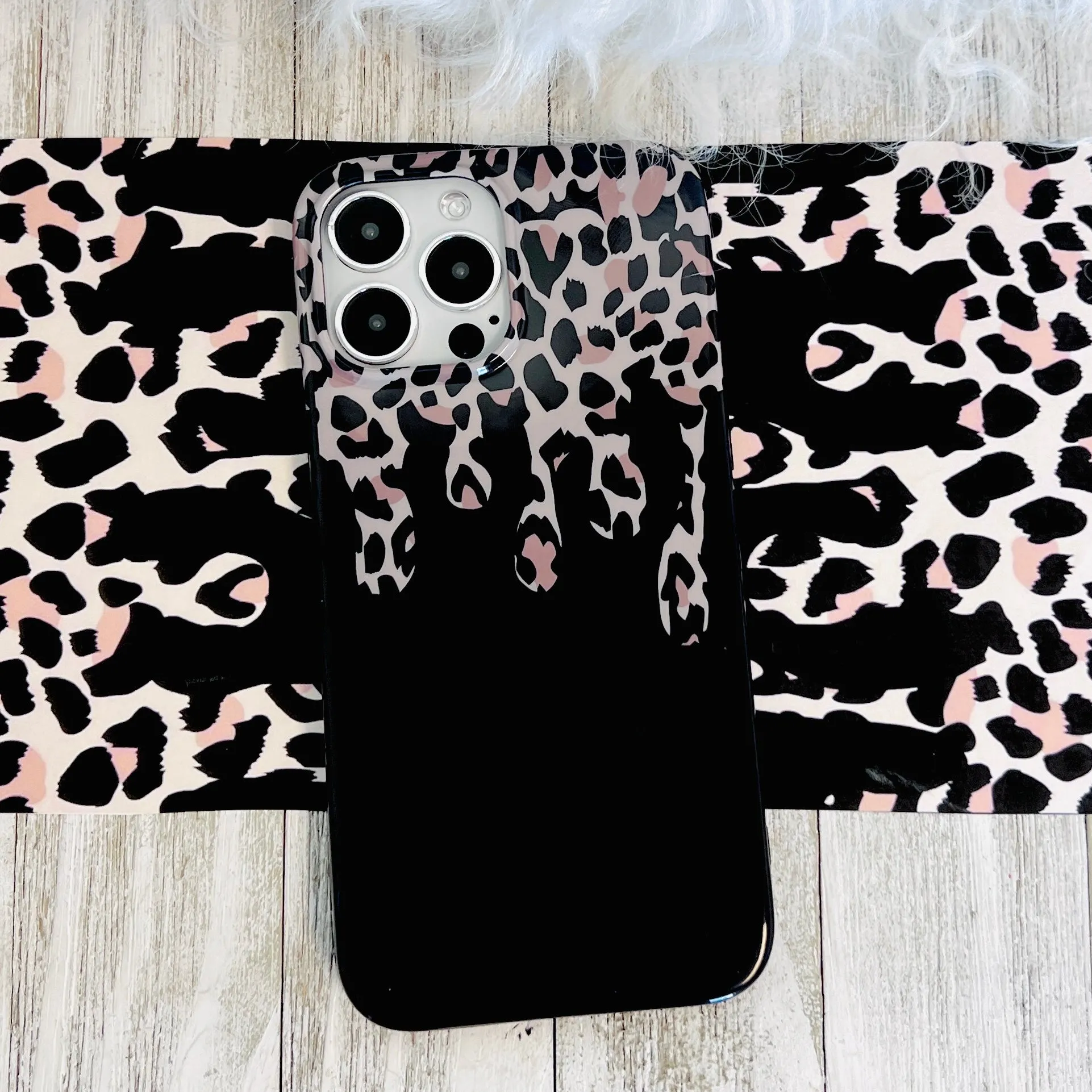 Leopard Drip Phone Case For iPhone