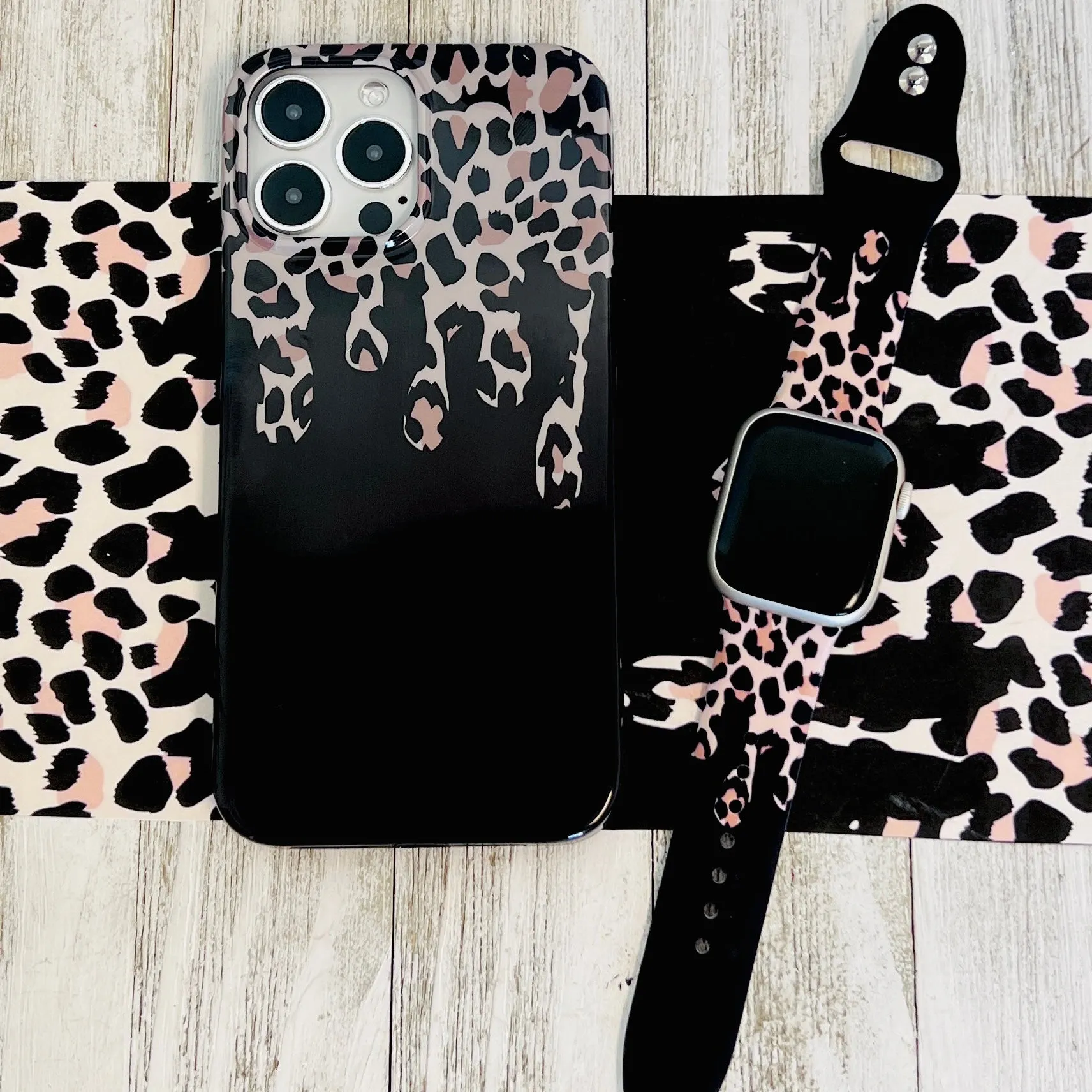 Leopard Drip Phone Case For iPhone