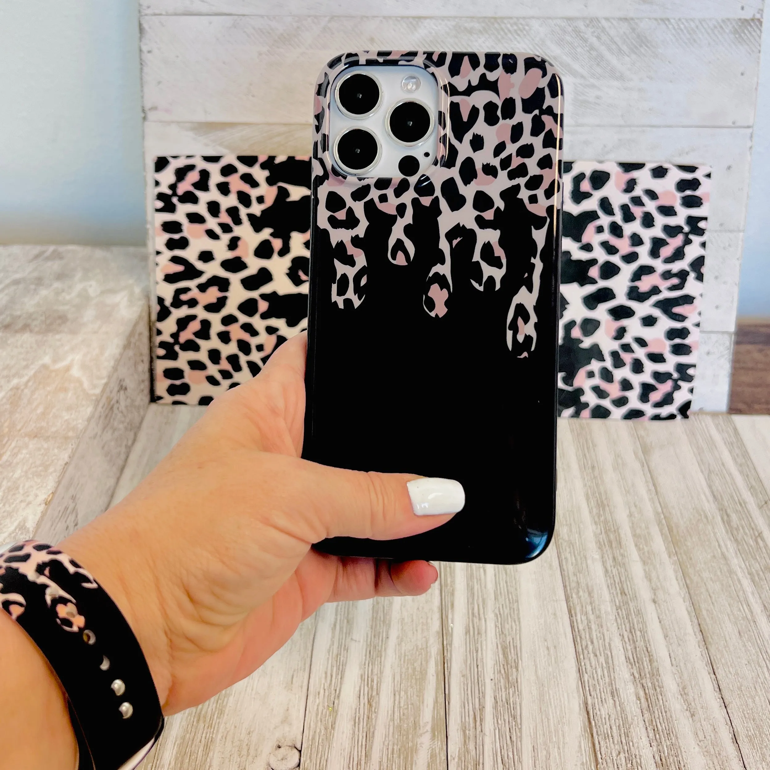 Leopard Drip Phone Case For iPhone