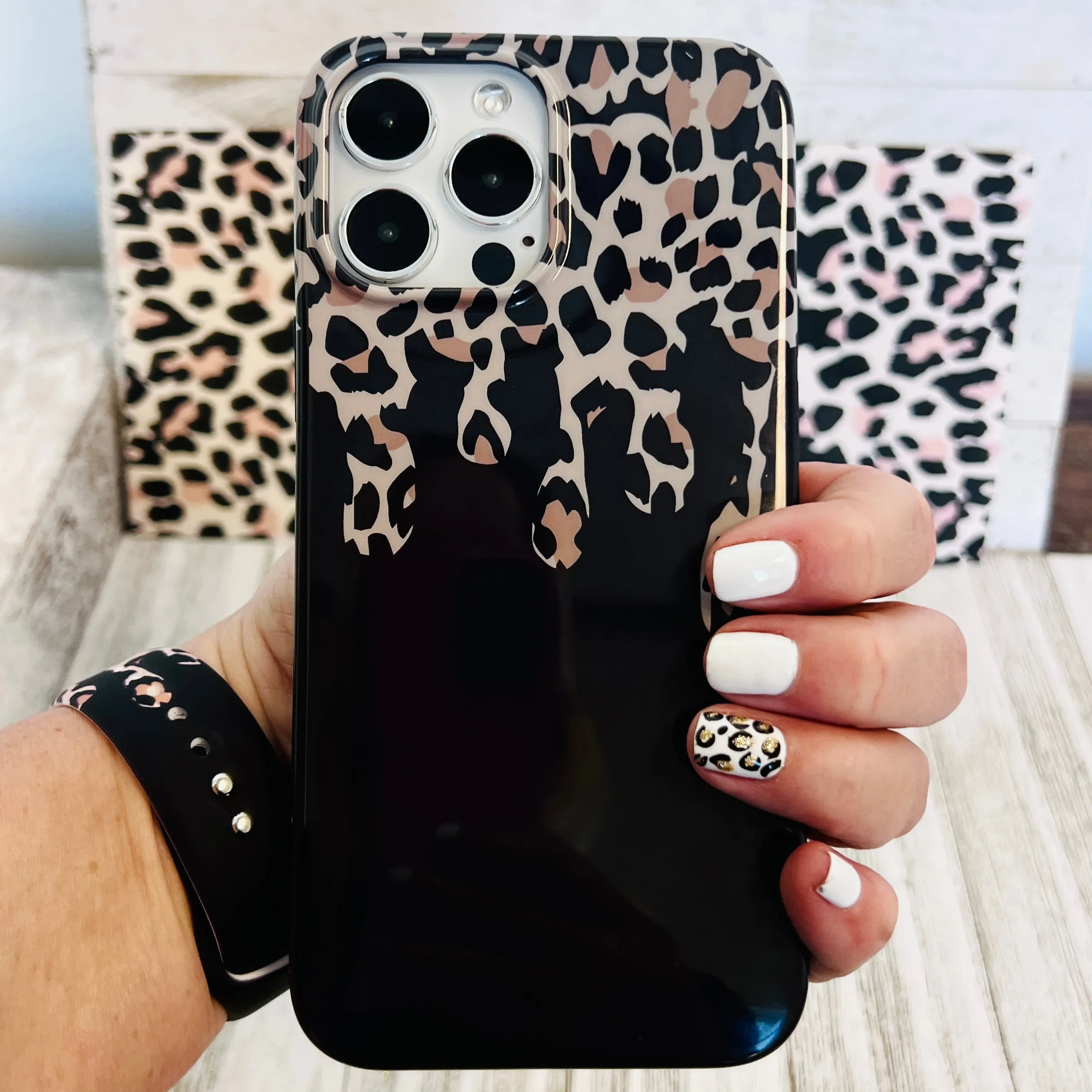 Leopard Drip Phone Case For iPhone