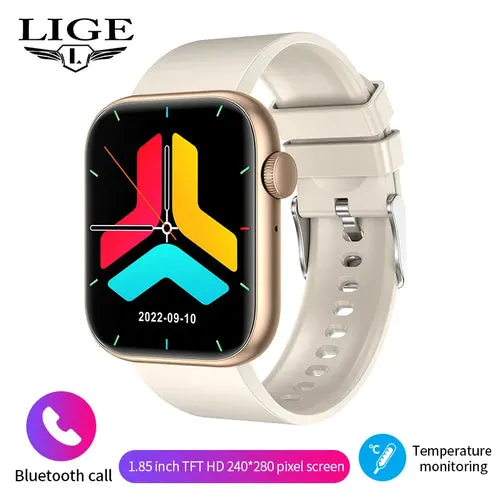 LIGE New Smart Watch 2024 Wireless Charging Smartwatch Bluetooth Calls