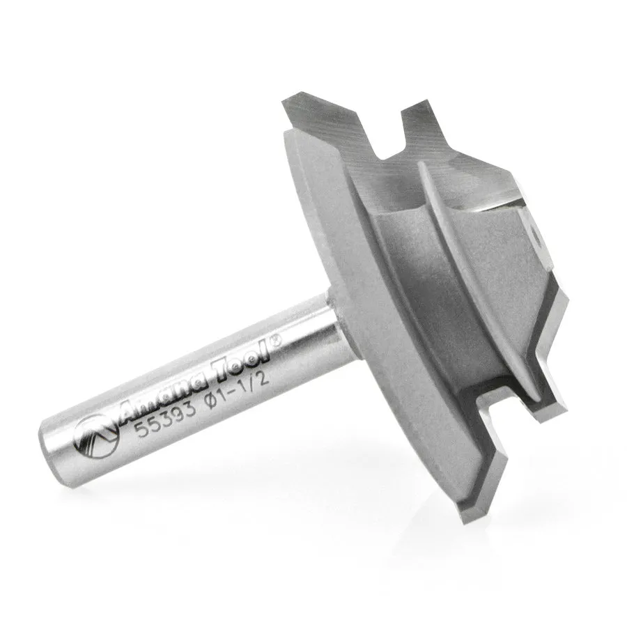 Lock Miter Router Bit | 45°x 1 1⁄2 Dia x 1⁄2 x 1⁄4" Shank | 55393 | 738685553930