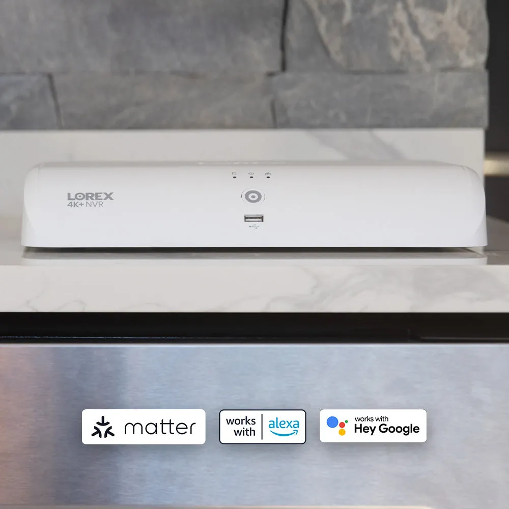 Lorex Wireless Fusion - 4K  NVR with 2K Wi-Fi Floodlight and 2K Wi-Fi Outdoor Pan-Tilt Camera