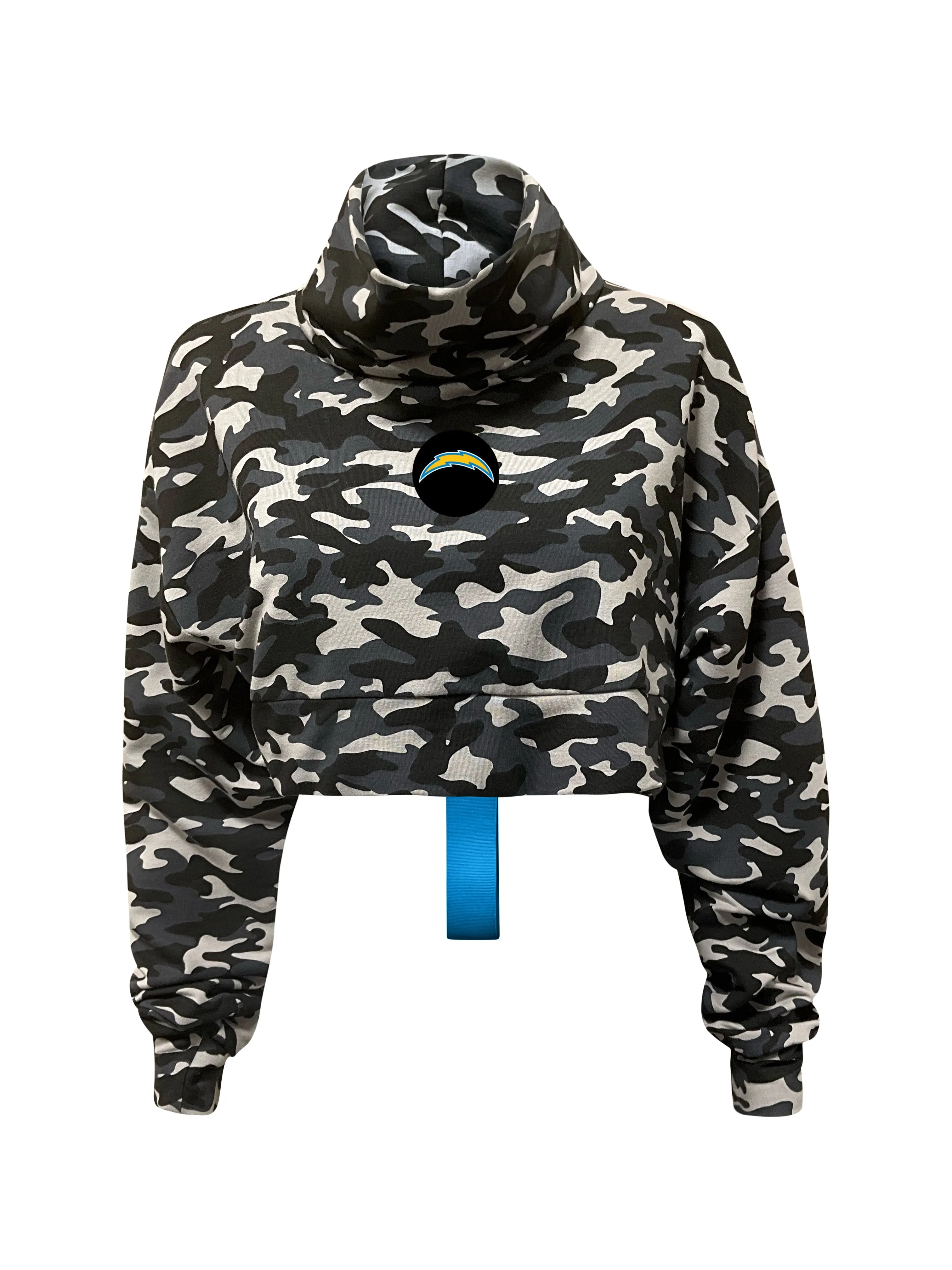 Los Angeles Chargers Crop Camo Sweatshirt