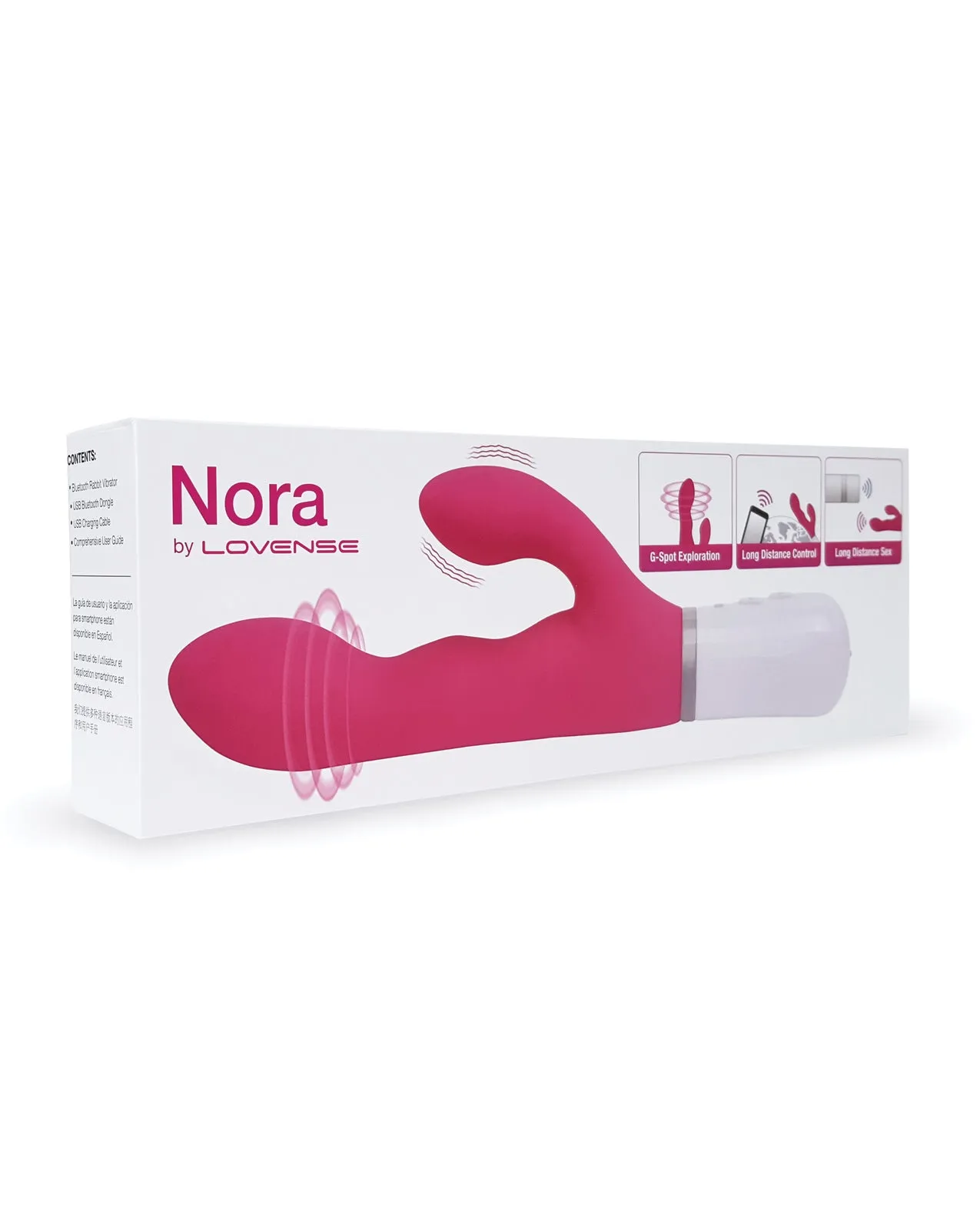 Lovense Nora Rotating Head Rabbit - Pink