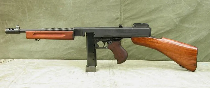 M1928A1 Thompson Submachine Gun With Dummy Receiver and Internal Parts