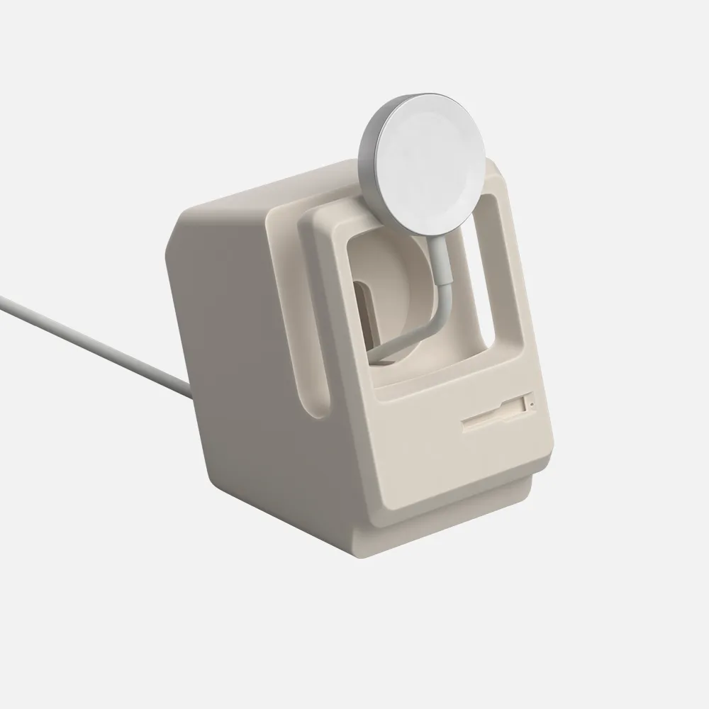 Macintosh Apple Watch Stand - Beige