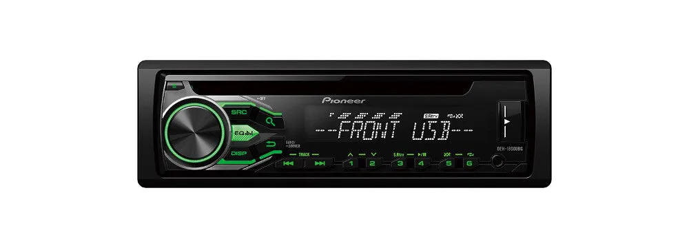 Magnetola automobiliui Pioneer DEH-1800UBG, CD, USB, AUX