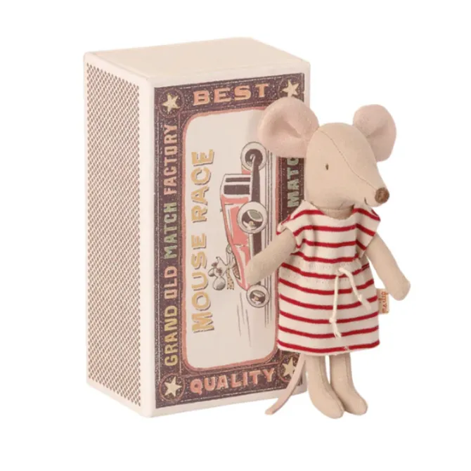 Maileg: Big Sister Mouse in Matchbox