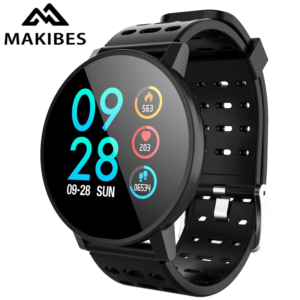 Makibes T3 Smart watch waterproof Activity Fitness tracker HR Blood oxygen Blood pressure Clock Men women smartwatch PK V11