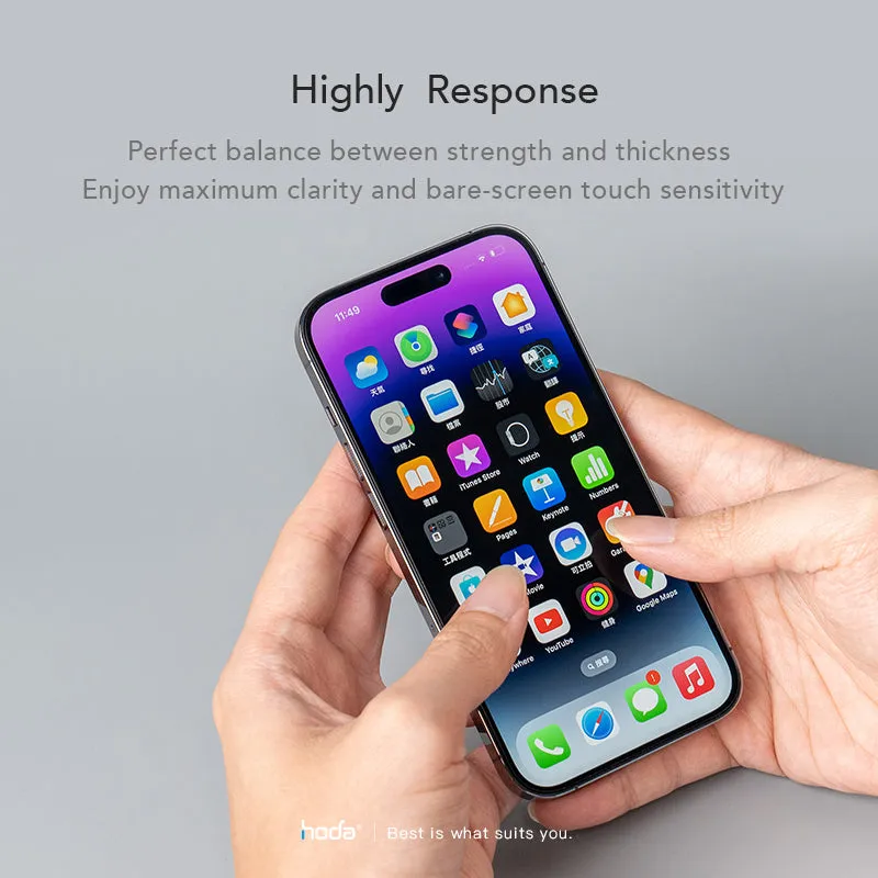 (Markdown) Hoda Anti-Reflection Full Coverage Tempered Glass Screen Protector for iPhone 13 & iPhone 14 Series - Flagship