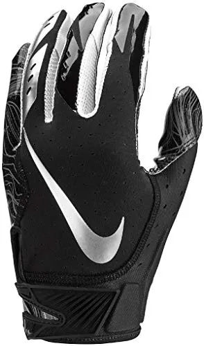 Men's Nike Vapor Jet 5.0 Football Receiver Gloves Black/Chrome Size Medium