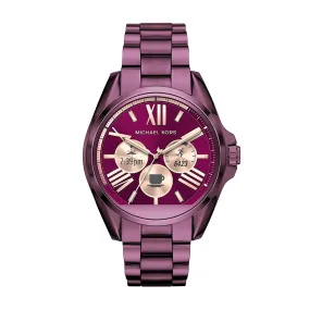 Michael Kors Women's MKT5017 Bradshaw Smartwatch, Touchscreen Purple Stainless Steel Watch