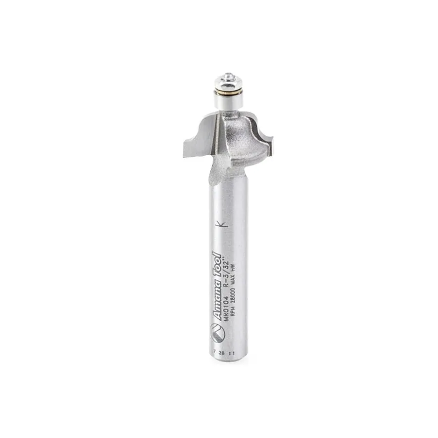 Miniature Roman Ogee Router Bit | 3⁄32 Radius x 9⁄16 Dia x 5⁄16 x 1⁄4" Shank | MR0104 | 738685071045