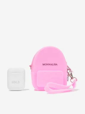 Monnalisa Girls Wireless Headphones & Mini Carry Bag in Pink