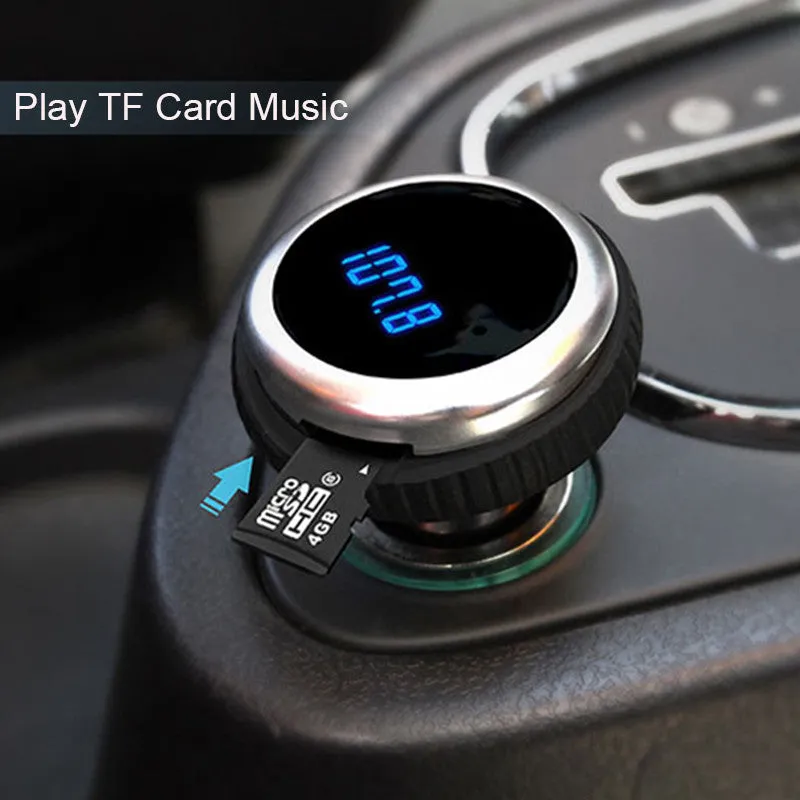 MP3 Bluetooth  FM Transmitter With Remote Control Wireless Audio Player - Hands-Free LCD Screen w/ TF Slot