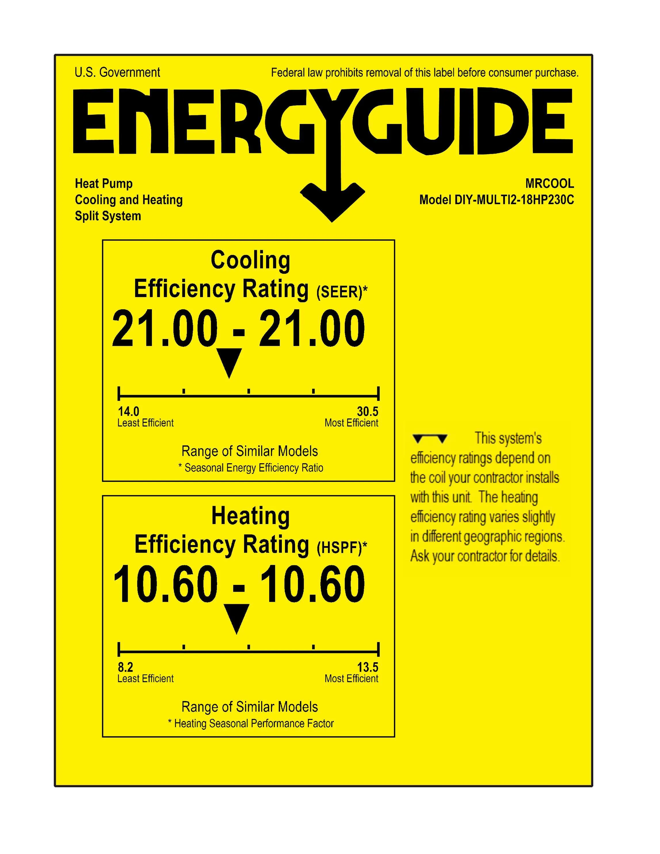 MRCOOL DIY Mini-Split Series 4th Generation 18,000 BTU 2-Zone Wall Mounted 9K 12K Heat Pump System