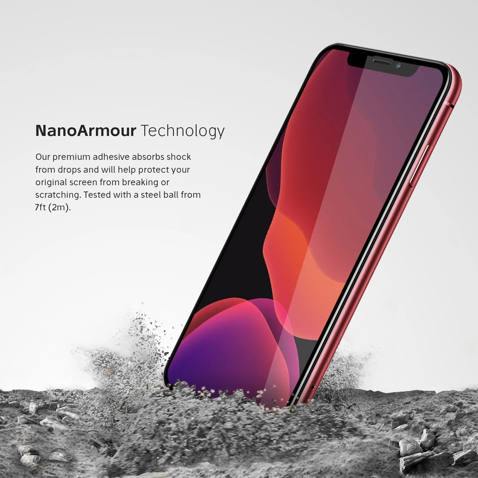 NanoArmour Best iPhone 11 Pro Max Screen Protector Edge-to-Edge