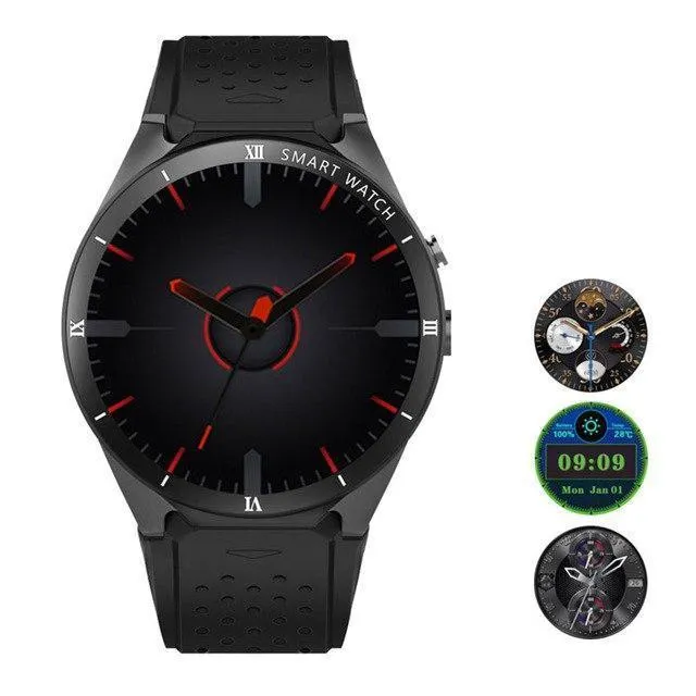 New Luxury Smart Phone Watch 2MP Camera SIM Card Support 3G WIFI GPS Android 7.0 Smartwatch Heart Rate Monitor