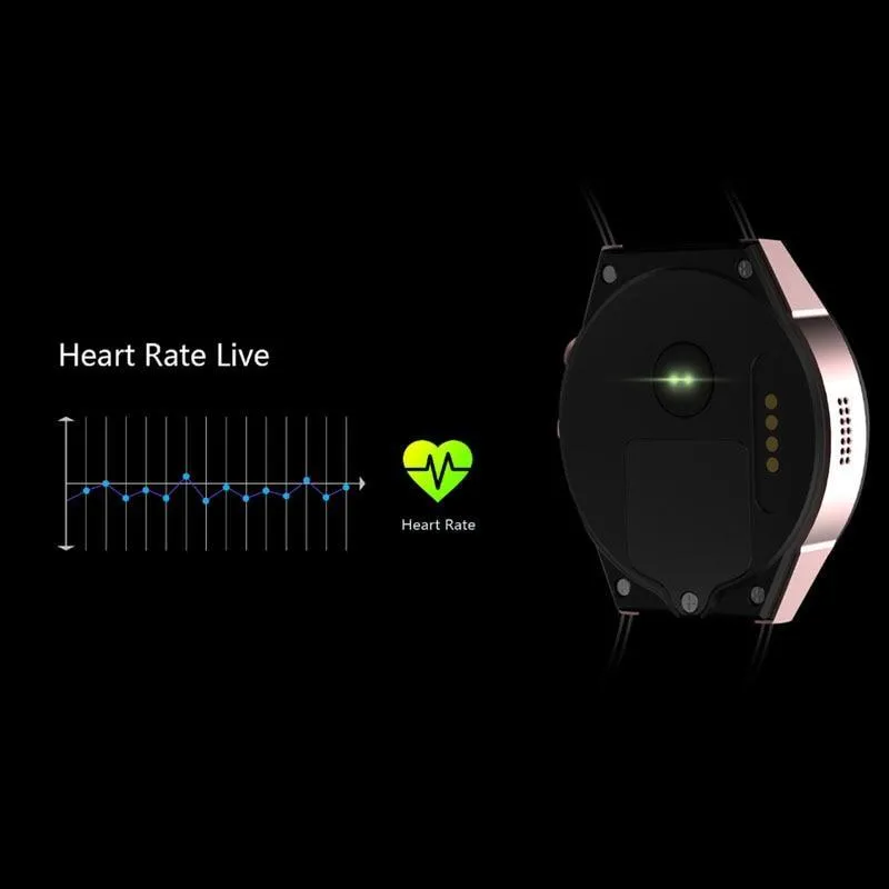 New Luxury Smart Phone Watch 2MP Camera SIM Card Support 3G WIFI GPS Android 7.0 Smartwatch Heart Rate Monitor