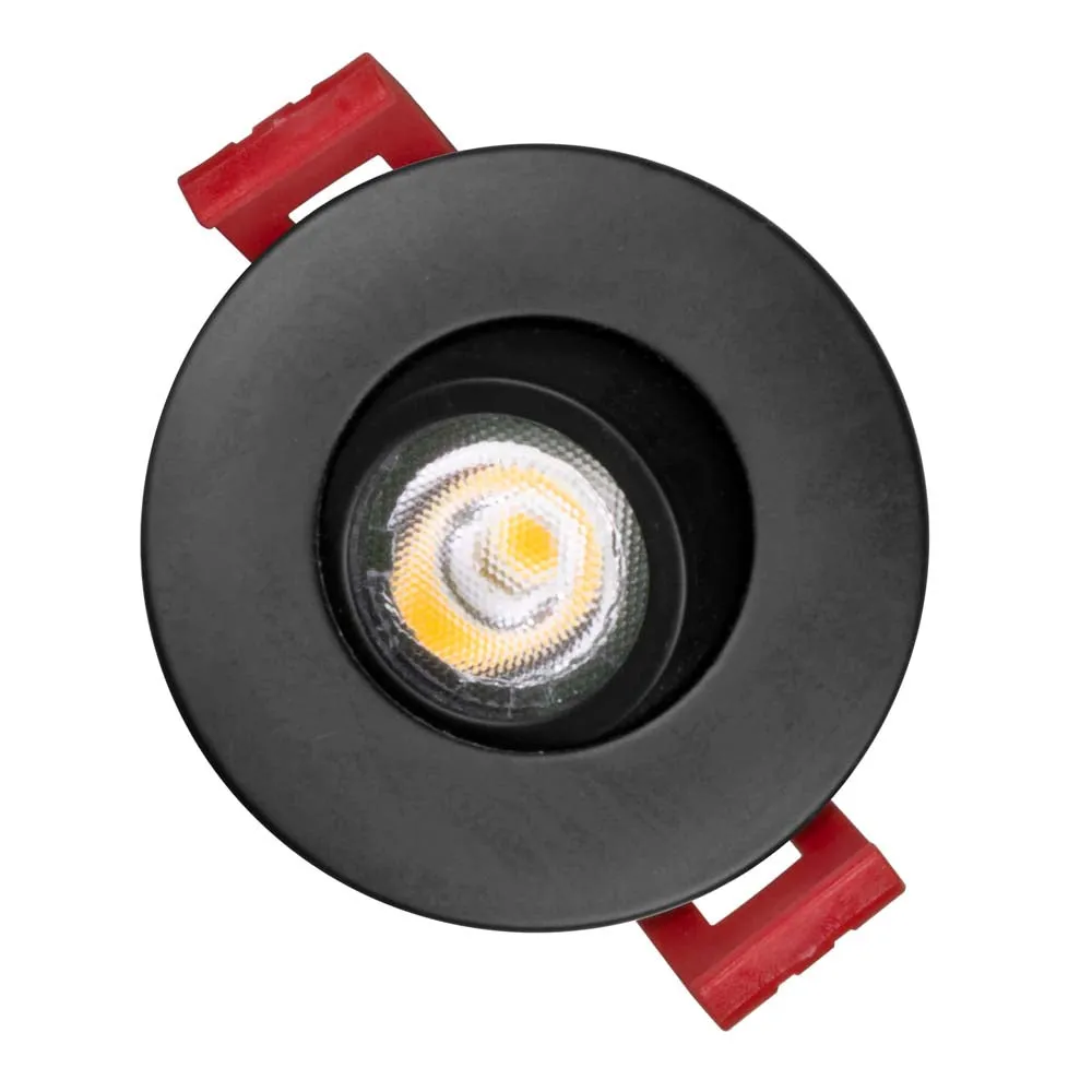 NICOR 2-inch LED Gimbal Recessed Downlight in Black, 4000K