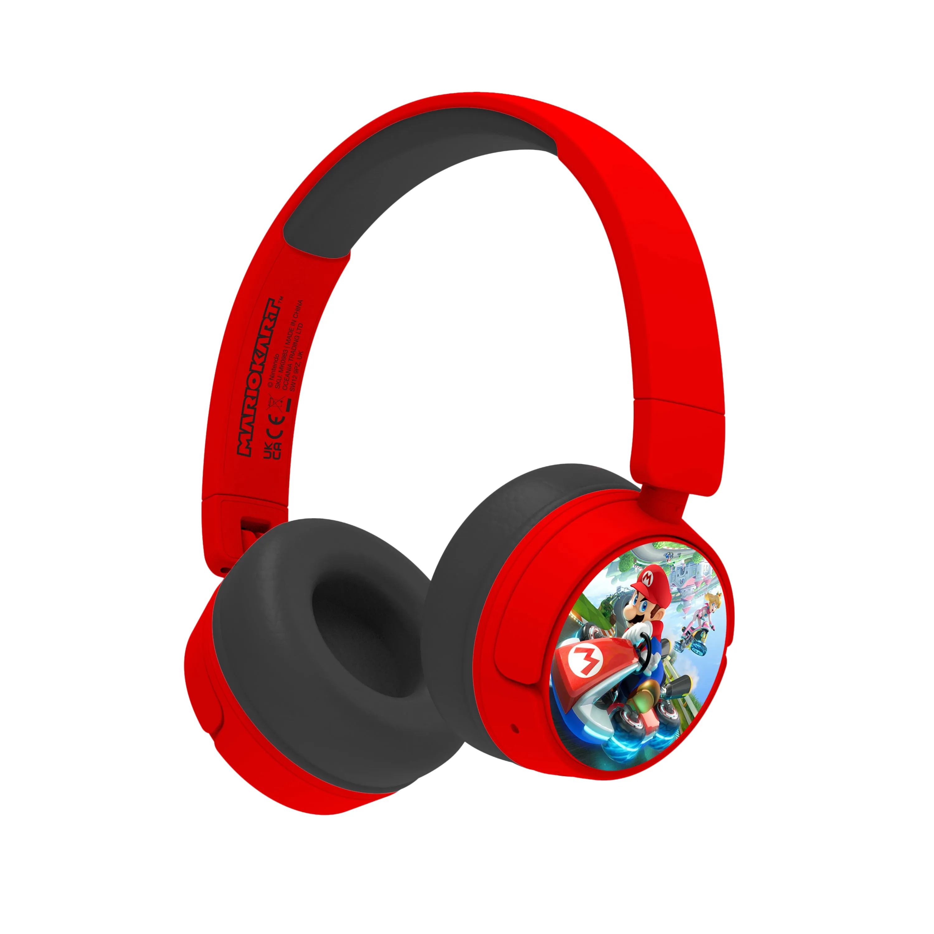 OTL Mario Kart Kids Over-Ear Wireless Headphones - Red | MK0983