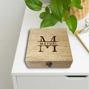 Personalized Engraved Wooden Jewellery Box Designs  - Add Name