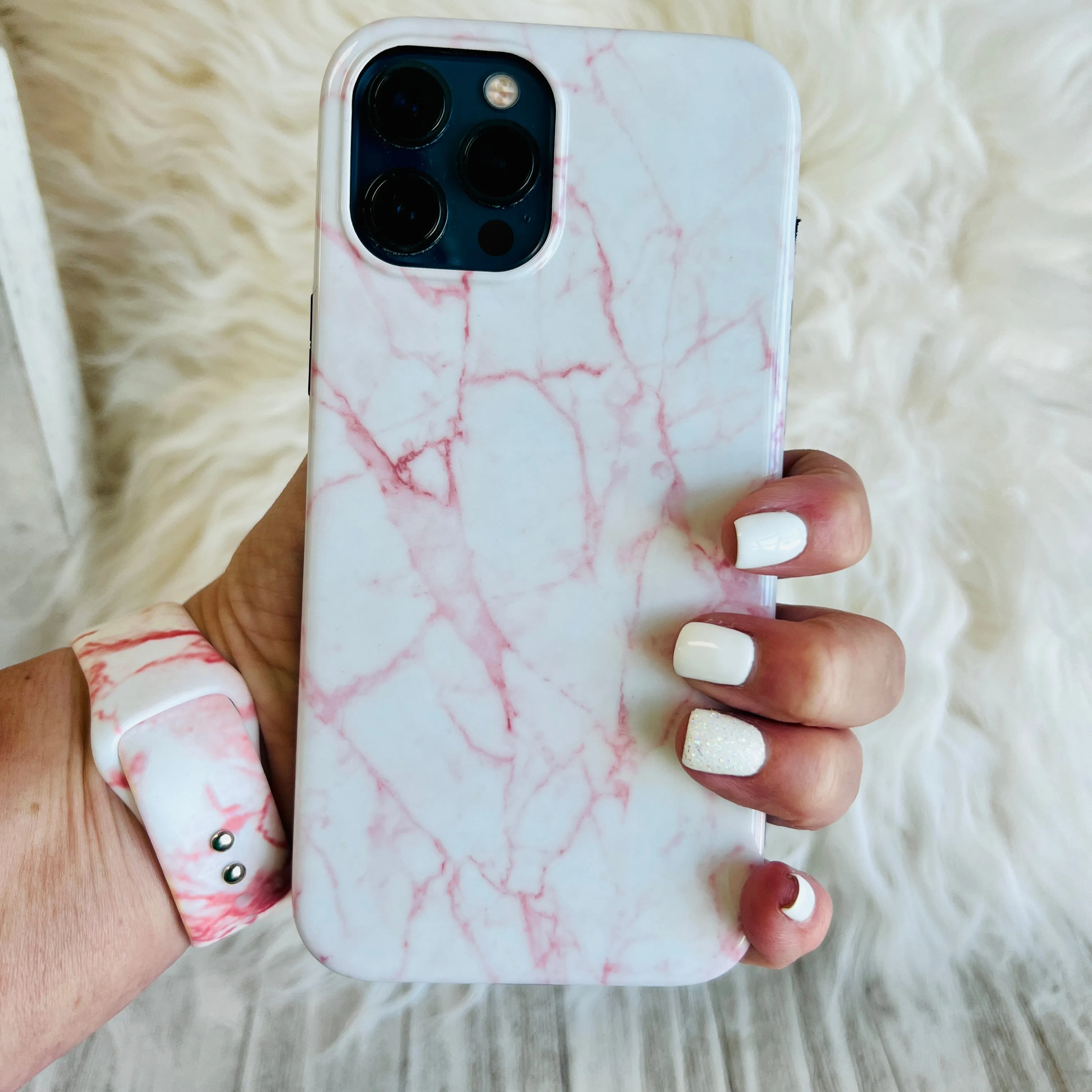 Pink Marble Case For iPhone