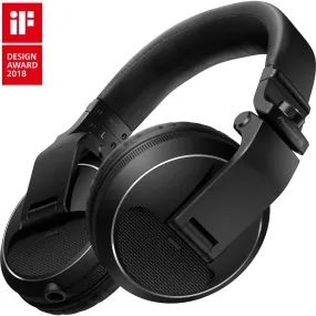 Pioneer DJ HDJ-X5-K Over-Ear Wired Studio DJ Headphones, Professional Audio Equipment for DJ Booth and Recording - Black