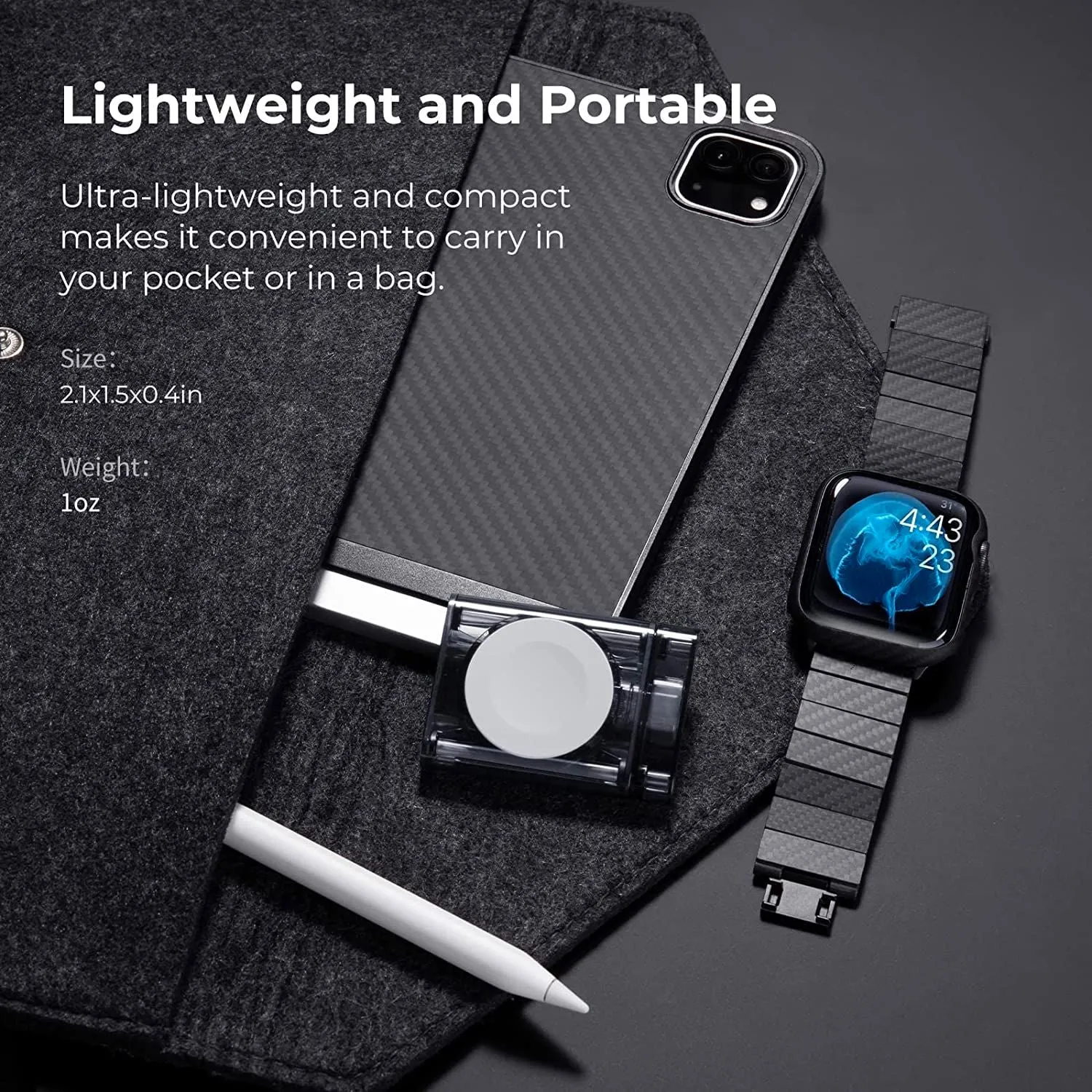 PITAKA Apple Watch Power USB-C Dongle