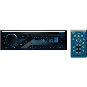 Planet Audio P370MB Single-DIN In-Dash Mechless AM/FM Receiver with Bluetooth