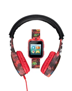 PlayZoom 2 Kids Smartwatch with Headphones: Red Race Cars