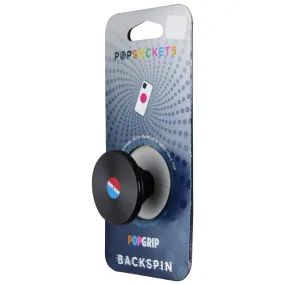 PopSockets PopGrip Backspin Series Swappable and Spinnable Grip - 45 RPM / Black