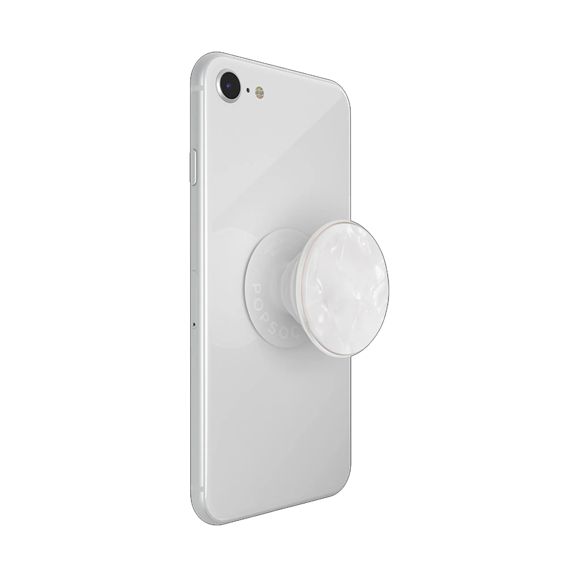 PopSockets PopGrip LUXE Swappable - Acetate Pearl White