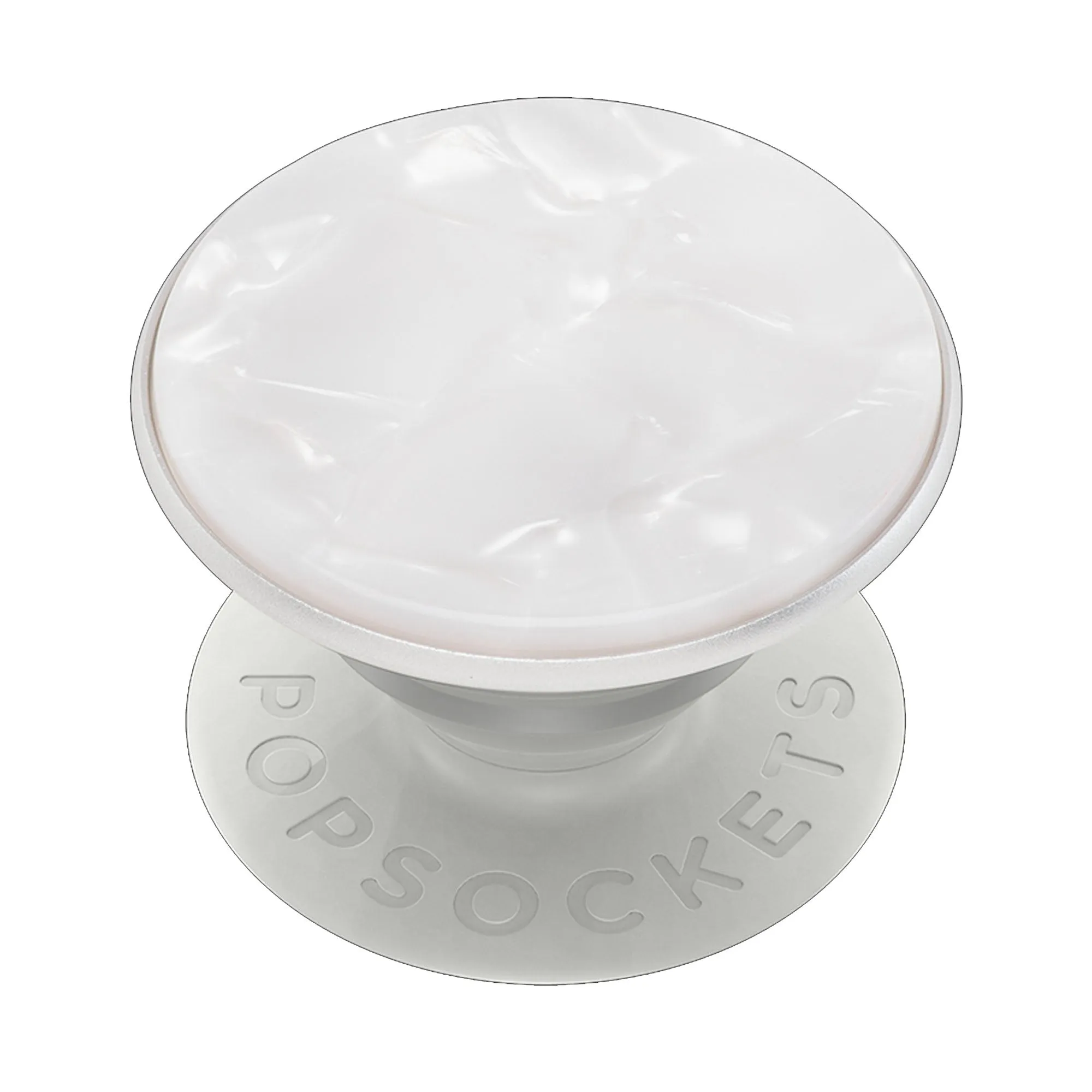 PopSockets PopGrip LUXE Swappable - Acetate Pearl White