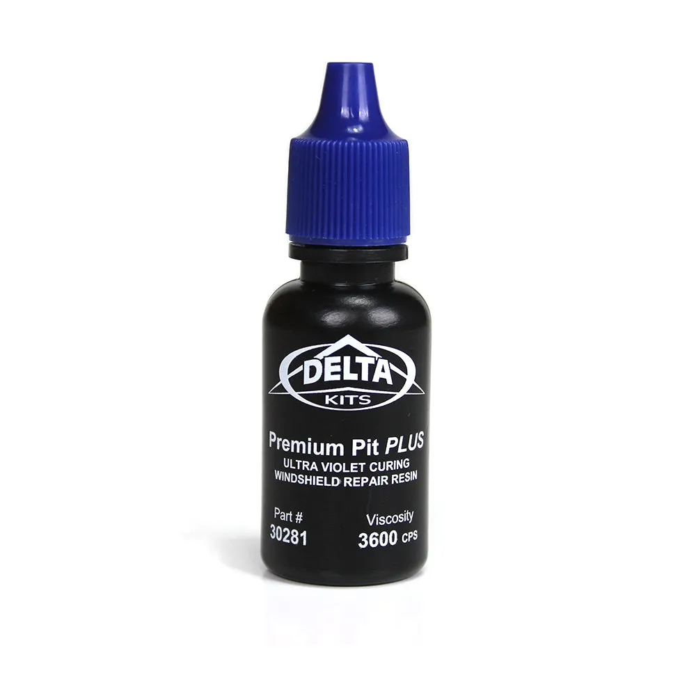 Premium Pit Plus Resin, Delta kits best resin windshield repair resin, plate glass repair resin