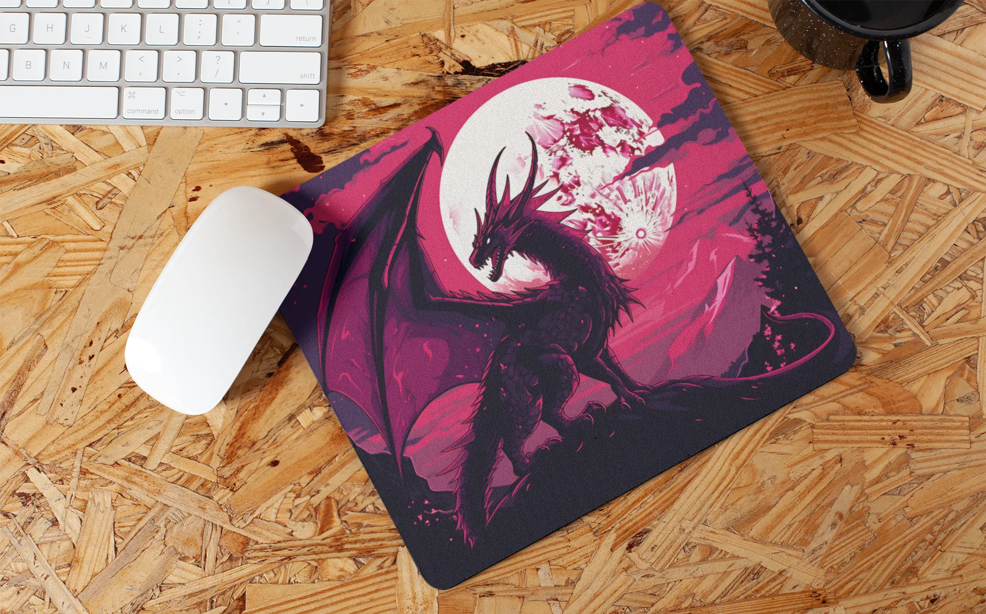 "Fantasy Gothic Dragon" Mouse Pads